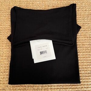 NWT The Row Margita Silk-jersey Turtleneck Top In Black Size S